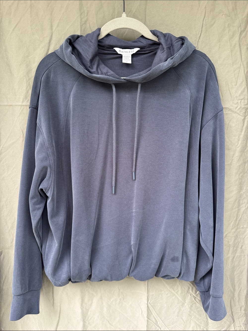 Athleta Relaxed Hooded Sweatshirt in Slate Blue-Gray